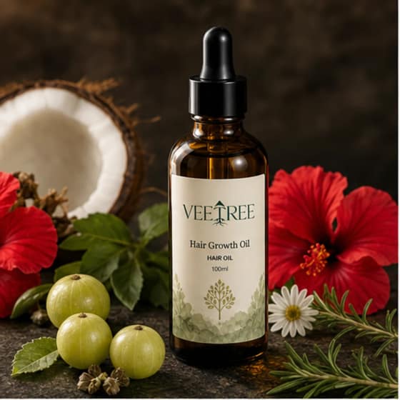 Hair growth oil for scalp and root care
