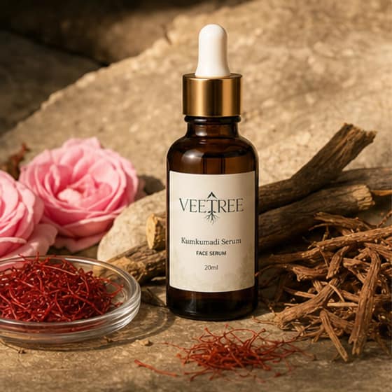 Kumkumadi serum for dull, tired skin