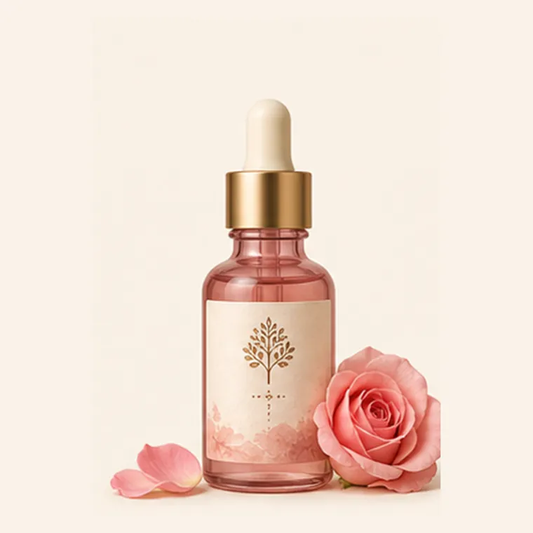 VEETREE Aqua Rose Brightening Serum with rose petals